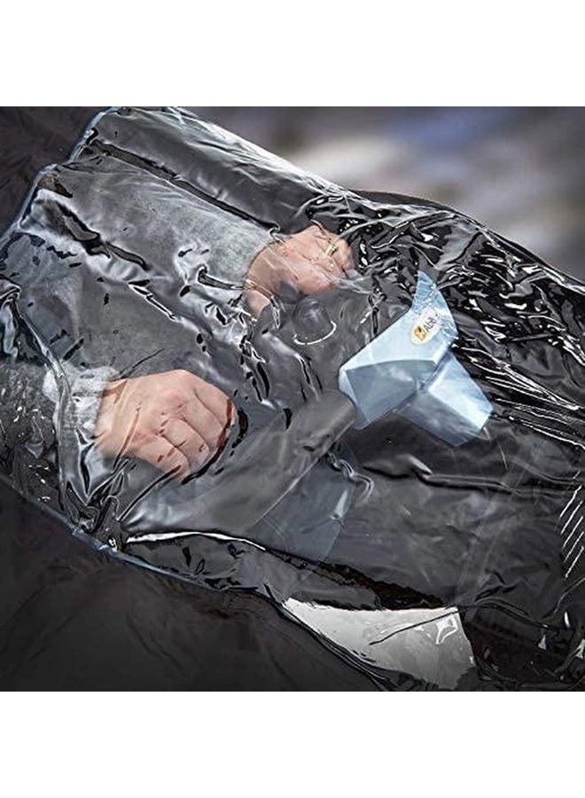 nomiou Mobility Scooter Rain Cover Waterproof Material Your and Your Scooter from Rain Snow Sleet and Sun - Image 3