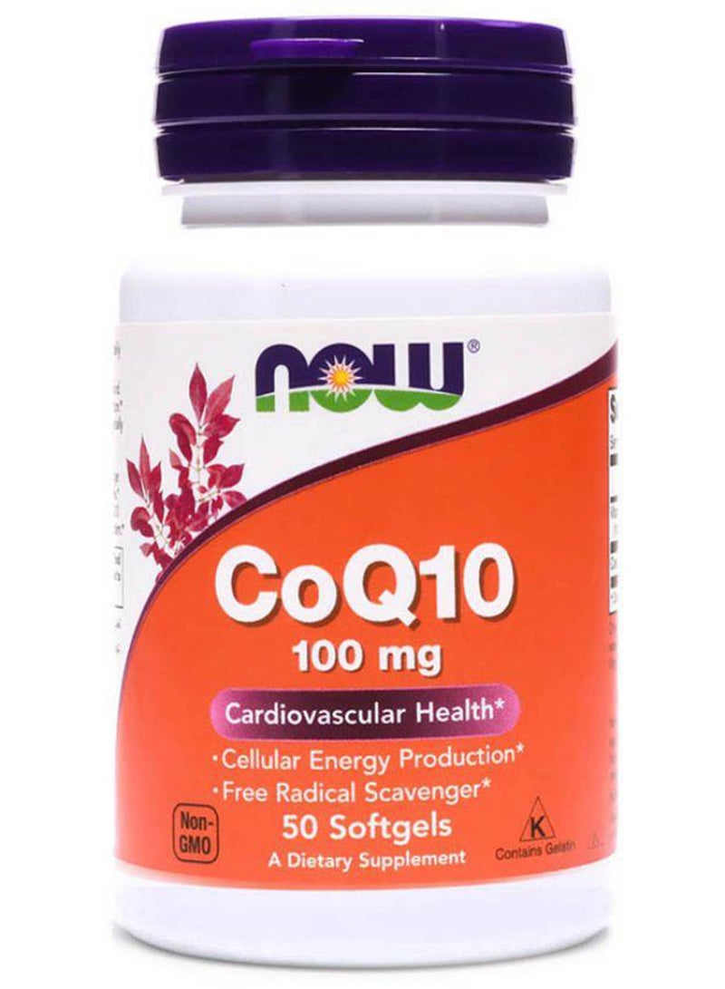 Now Coq10 50Mg Vit E 50S
