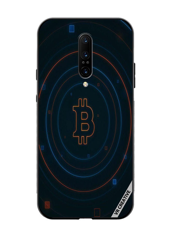 VR CREATIVE Protective Case Cover For OnePlus 7 Pro Bitcoin Design Multicolour - Image 1