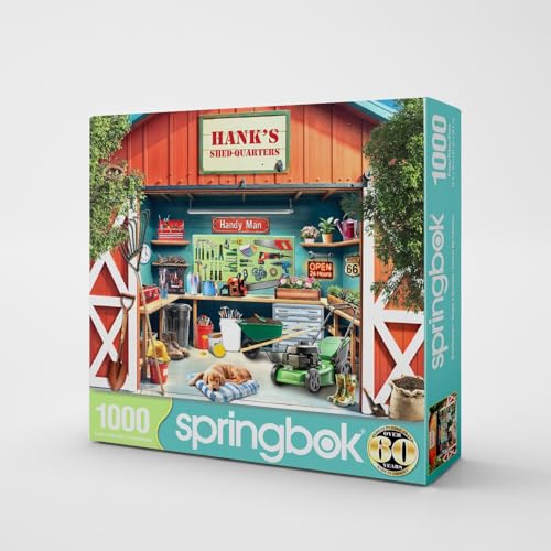 Springbok ShedQuarters 1000 Piece Jigsaw Puzzle for Adults Garden Shed Unique Cut Pieces Made in USA - Image 5