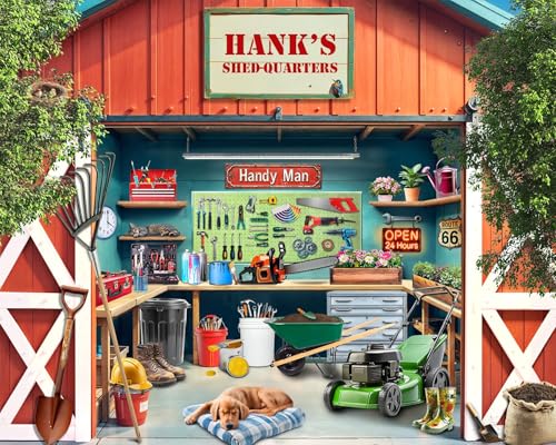 Springbok ShedQuarters 1000 Piece Jigsaw Puzzle for Adults Garden Shed Unique Cut Pieces Made in USA - Image 1