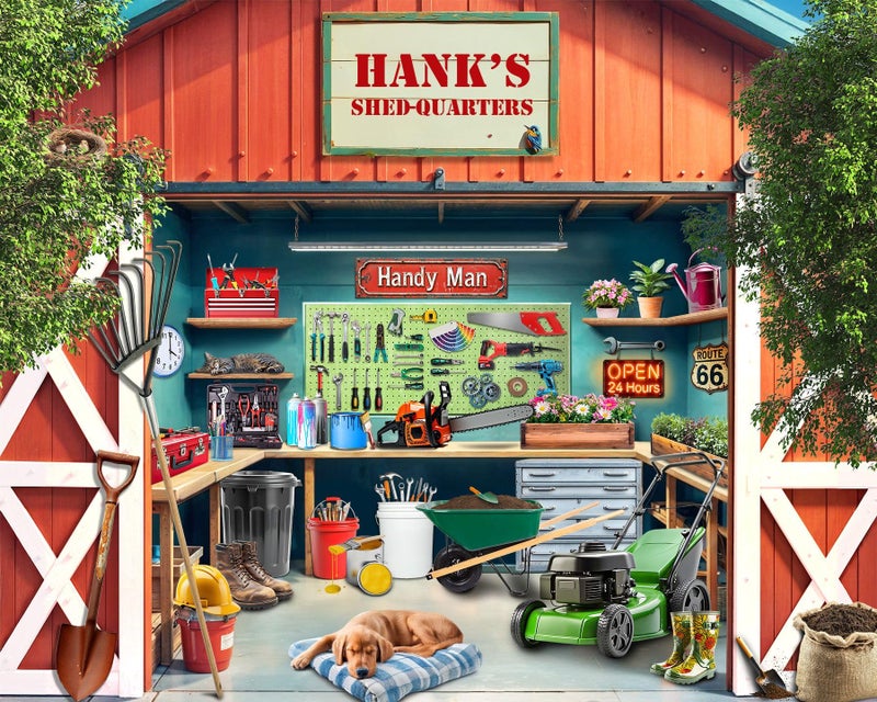 Springbok ShedQuarters 1000 Piece Jigsaw Puzzle for Adults Garden Shed Unique Cut Pieces Made in USA - Image 3