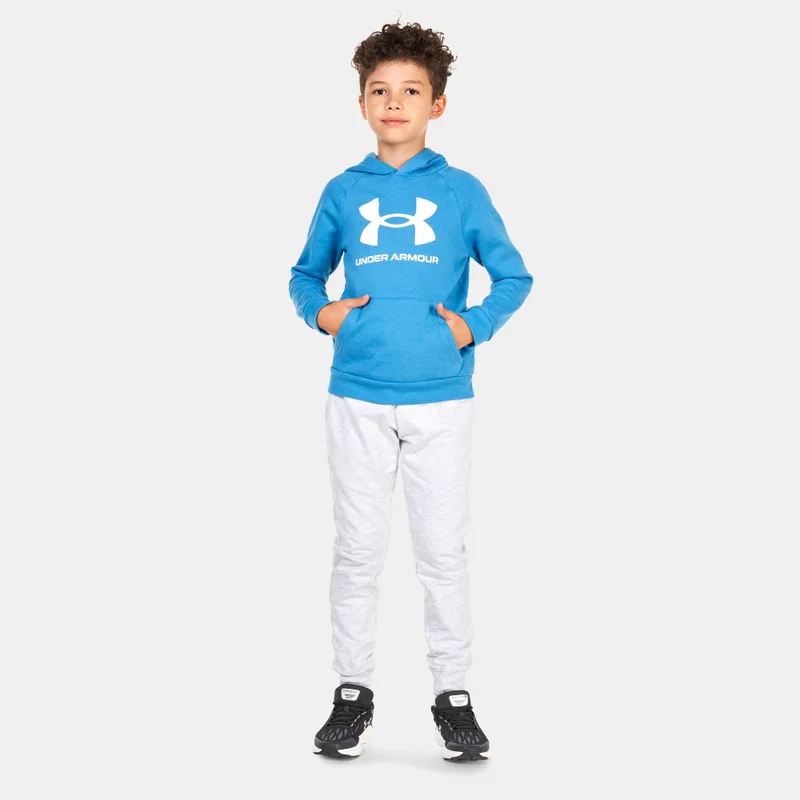 UNDER ARMOUR Kids' UA Rival Fleece Big Logo Hoodie