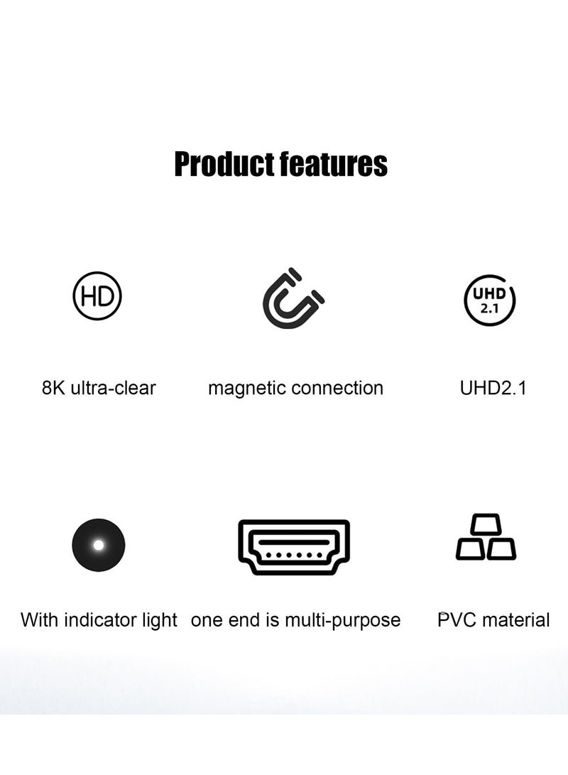 KASTWAVE USB C Magnetic Adapter with 19 Pins Connector - Supports 8K@60Hz Video Output, Compatible with Type C Devices, Ideal for 8K/60Hz and 4K/120Hz Displays - Image 5