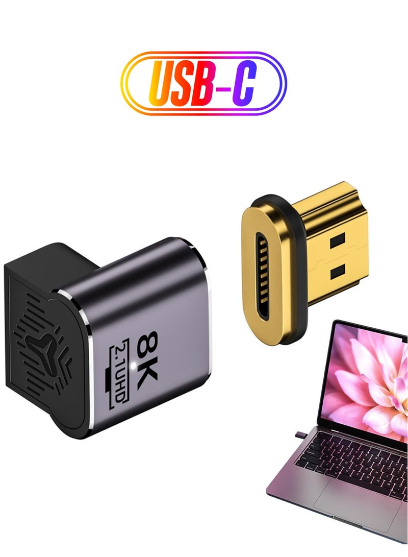 KASTWAVE USB C Magnetic Adapter with 19 Pins Connector - Supports 8K@60Hz Video Output, Compatible with Type C Devices, Ideal for 8K/60Hz and 4K/120Hz Displays - Image 1