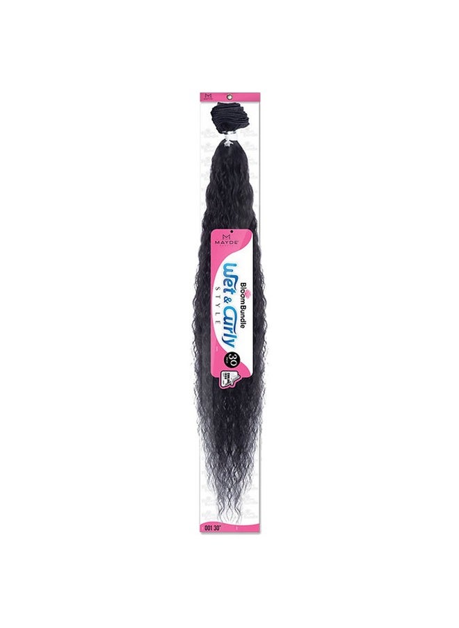 Mayde Beauty - Bloom Bundle Weaving Wet & Curly 001 30" (1B) - Image 1