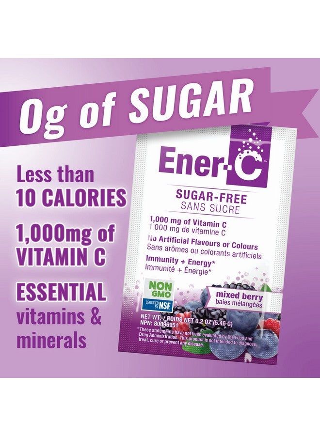 Ener-C مشروب فيتامينات مختلطة بالتوت خالي من السكر 1000 ملغ فيتامين سي غير معدّل وراثيًا نباتي مسحوق عصير فواكه حقيقي دعم المناعة الطبيعية إلكتروليتات خالي من الغلوتين 30 حبة (عبوة من 2) - Image 3