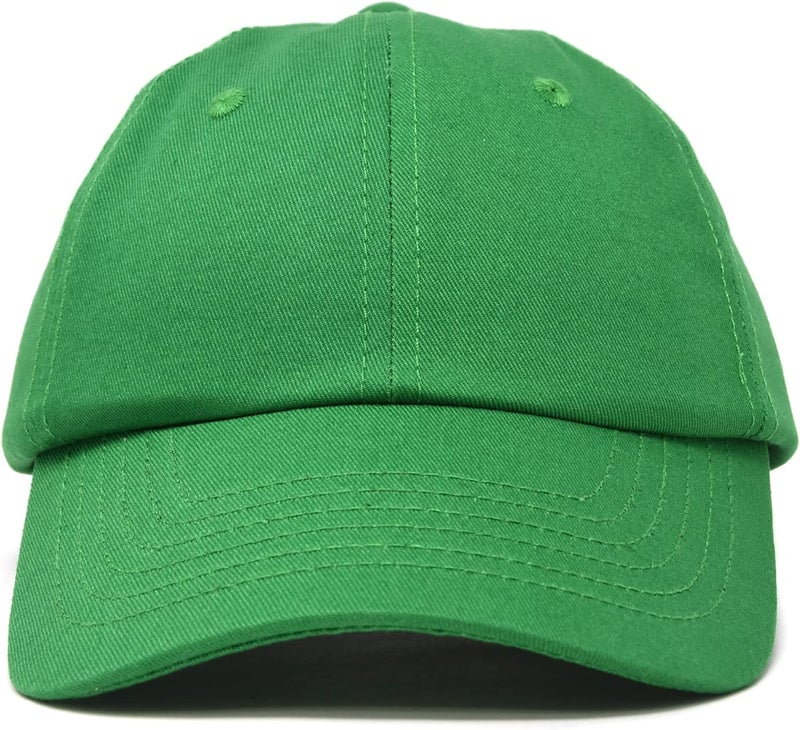 DALIX Youth Childrens Cotton Cap Plain Hat Black Khaki Navy Pink Red White - Image 4