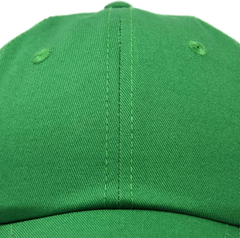 DALIX Youth Childrens Cotton Cap Plain Hat Black Khaki Navy Pink Red White - Image 2