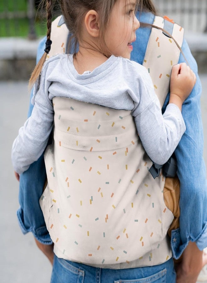Beco Toddler Carrier with Extra Wide Seat, 100% Cotton Toddler Carrying Backpack Style and Front-Carry, Lightweight & Breathable Child Carrier, Sling Carrier 20-60 lbs (Sprinkles) - Image 3
