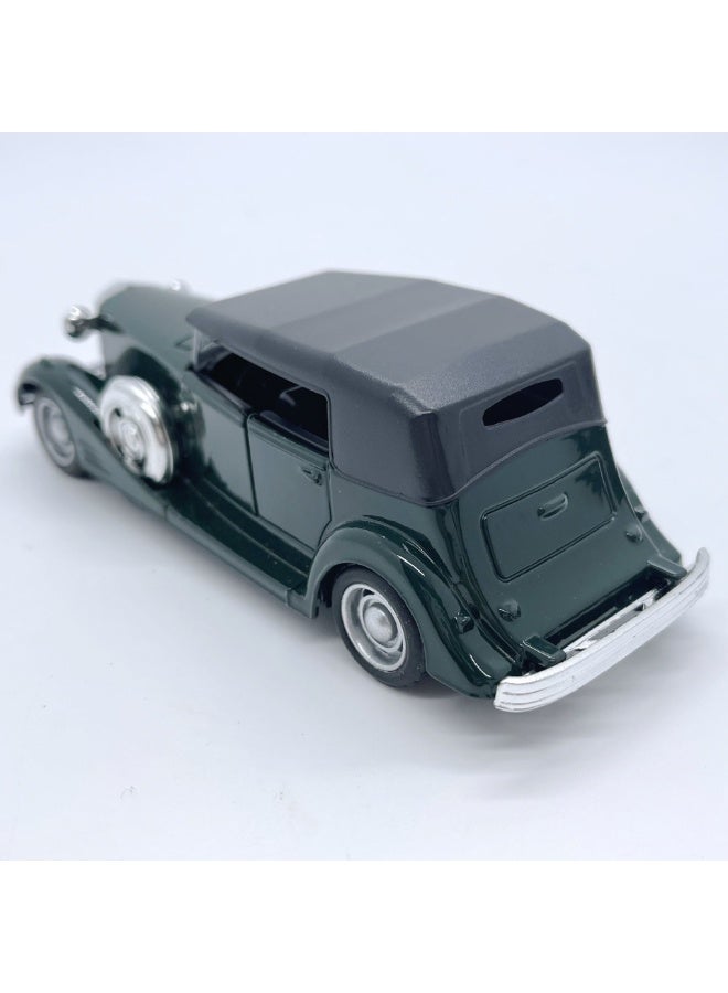 هالامودو 1:32 محاكاة سبيكة الرياضة نموذج السيارة الكلاسيكية, سحب العودة سبيكة نموذج السيارة لعبة , تصميم الباب القابل للفتح , لعبة رائعة نموذج السيارة, سبيكة الرياضة القديمة مجموعة لعبة السيارة الزخرفة, هدية عيد ميلاد مثالية للفتيان والبنات, لجمع وعرض, أخضر / أسود ,13 * 4.5 * 4.5 سم - Image 2