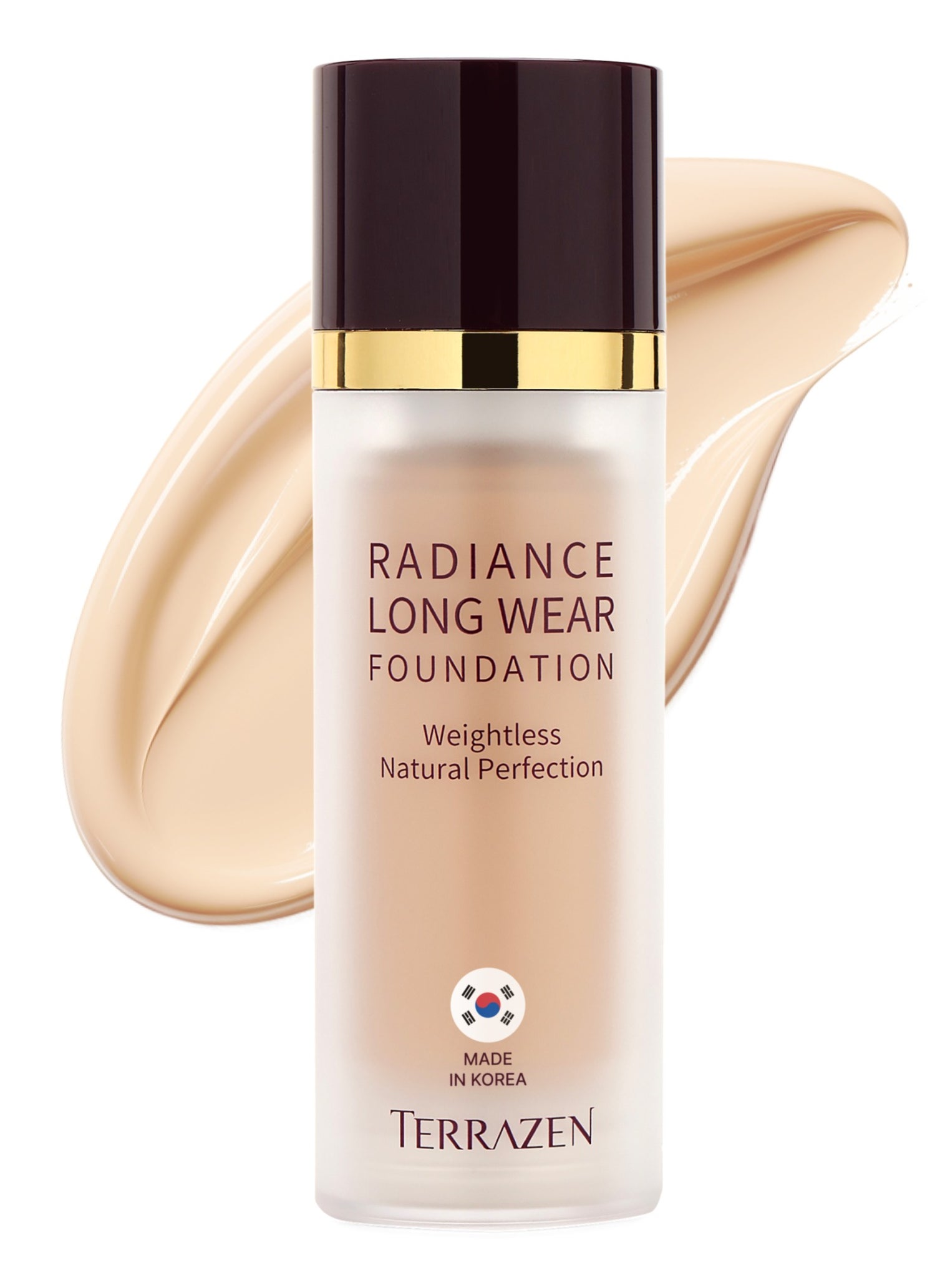 Korean Face Makeup Liquid Foundation CC Cream 30ml Natural Beige - Beauty Liquid Full Coverage Long Lasting Base with Natural Matte Finish 