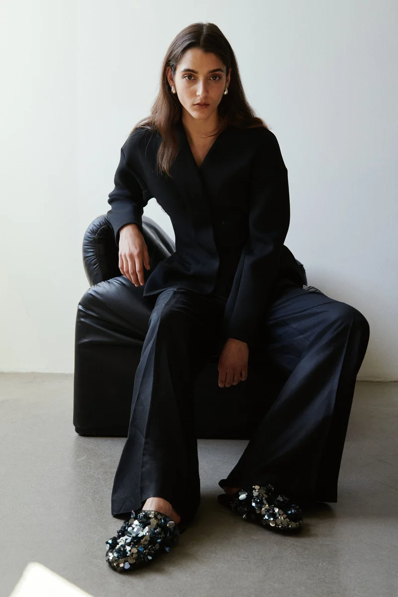 H&M Sequined slippers