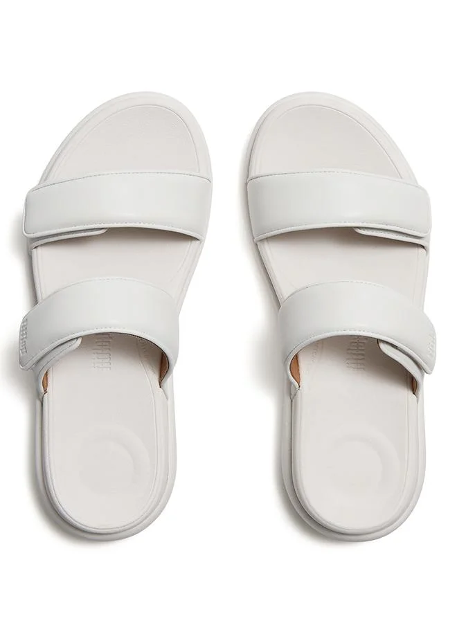 Fitflop F-MODE GO ADJUSTABLE FLATFORM TWO-BAR SLIDES