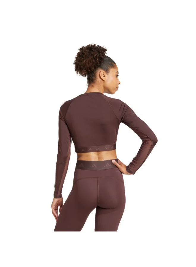 اديداس Hyperglam Training Cropped Long Sleeve T-Shirt