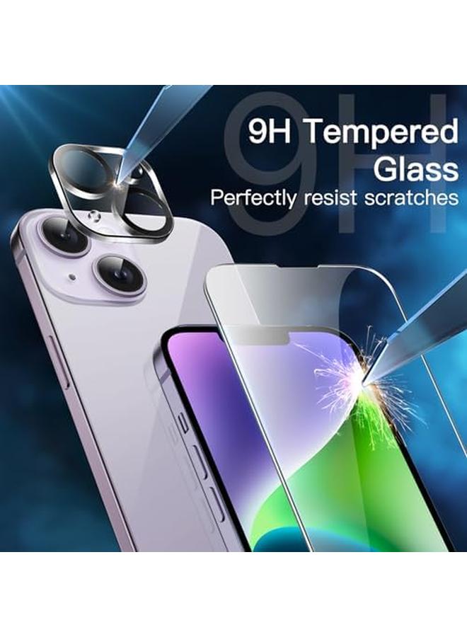Jetech 5 In 1 Magnetic Case For Iphone 14 6.1 Inch With 2 Pack Tempered Glass Screen Protector And Camera Lens Protector Compatible With Magsafe Shockproof Bumper Phone Cover Deep Purple - Image 5