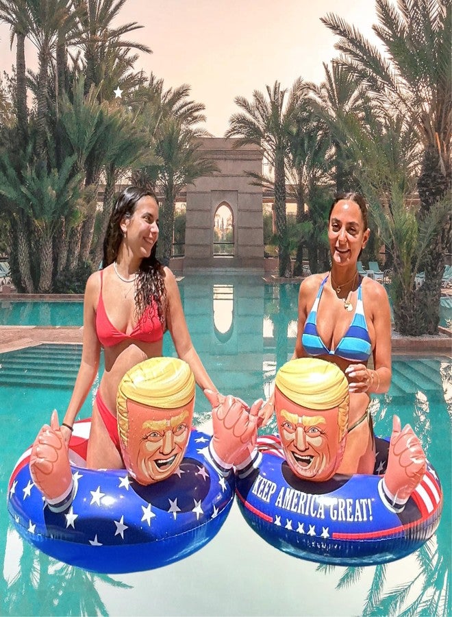 NINOSTAR Inflatable Pool Float American Pool Float for Summer Pool Party; - Image 4