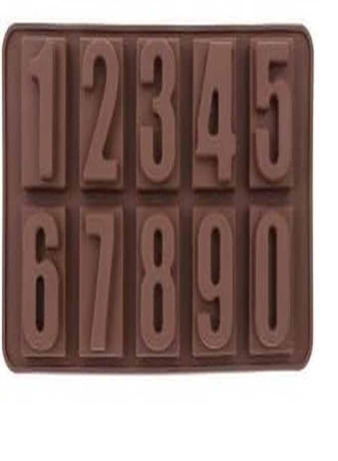 FEDDE Silicone Chocolate Mould Numeric Chocolates Candy Mold 1234 Ice Cube Tray - Image 4
