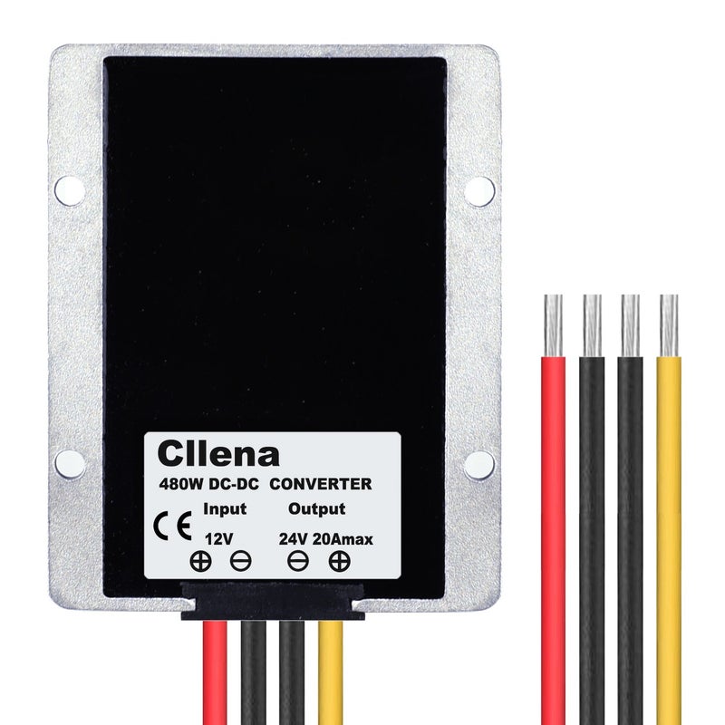 Cllena DC/DC 12V to 24V Boost Converter 20A 480W Step Up Voltage Regulator Module Car Power Supply Voltage Transformer (Input 10V-16V) - Image 4