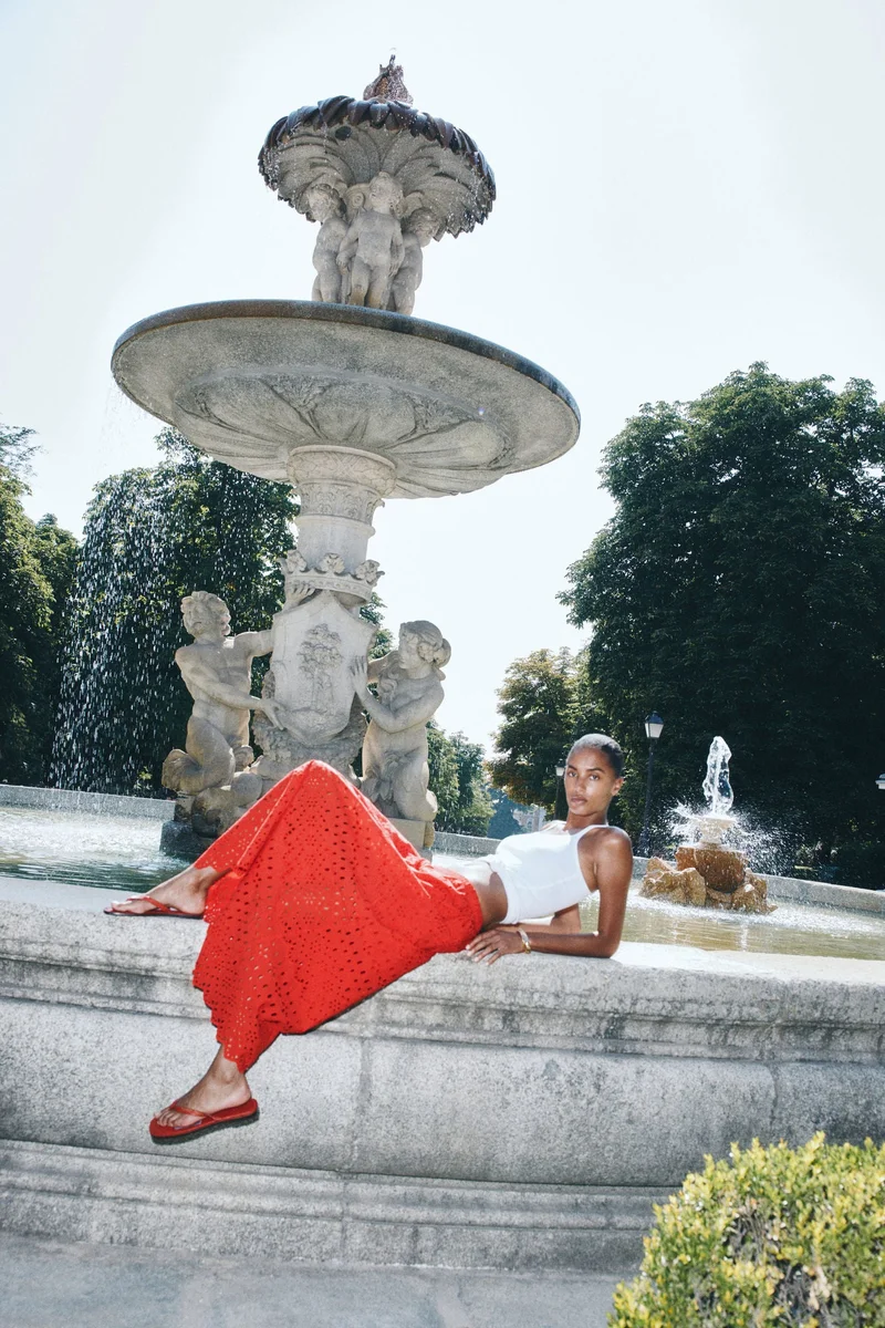 H&M Broderie anglaise skirt