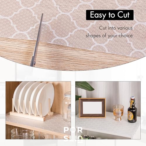 Porslin Kitchen Drawers Mat Liners, 45cm x 5m Roll, Non-Slip, Waterproof, Washable, BPA-Free, Durable EVA for Shelves, Cupboards, Drawers, Fridge Mats, Wardrobe, Food Safe - SL14 - Image 3