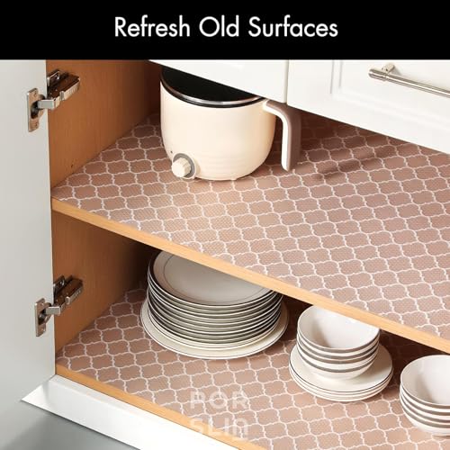 Porslin Kitchen Drawers Mat Liners, 45cm x 5m Roll, Non-Slip, Waterproof, Washable, BPA-Free, Durable EVA for Shelves, Cupboards, Drawers, Fridge Mats, Wardrobe, Food Safe - SL14 - Image 2