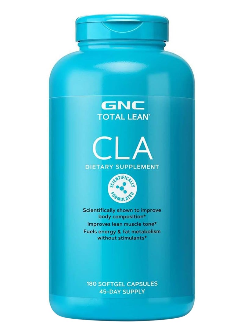 جي إن سي المكمل الغذائي Total Lean CLA، 180 كبسولة هلامية - Image 1