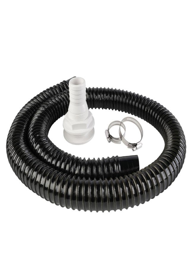 SEAFLO Bilge Pump Installation Kit Bilge Pump Hose 1-1/8” Outlet Inch Dia Plumbing Kit | 4.5 FT Kink-free Flexible PVC Hose | Includes 2 316 Stainless Steel Hose Clamps and 1-1/8” Thru-Hull Fitting - Image 1