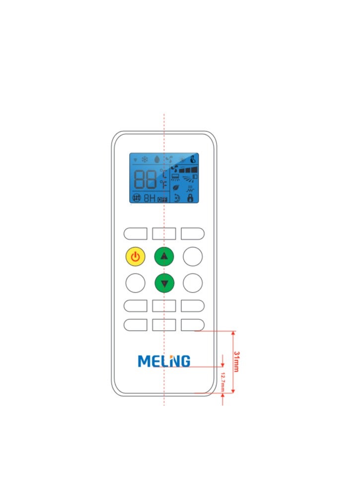 Meling Split AC, 21000BTU, 1.7Ton, Cold Only, Wi.Fi - MSAC-24CO-I - Image 3