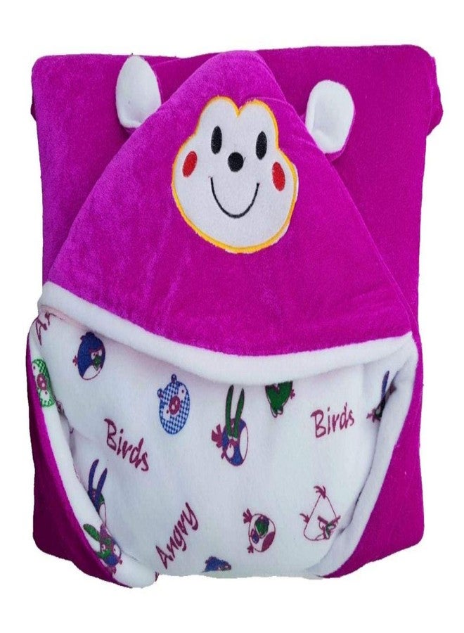 First Kick Baby Blankets New Born Combo Pack of Super Soft Baby Wrapper Durable Polyester Sleeping Bag Cum Baby Blanket for Baby Boys, Baby Girls, Babies (66cm x 66cm, 0-6 Months), Pack of 2 Velvet - Image 5