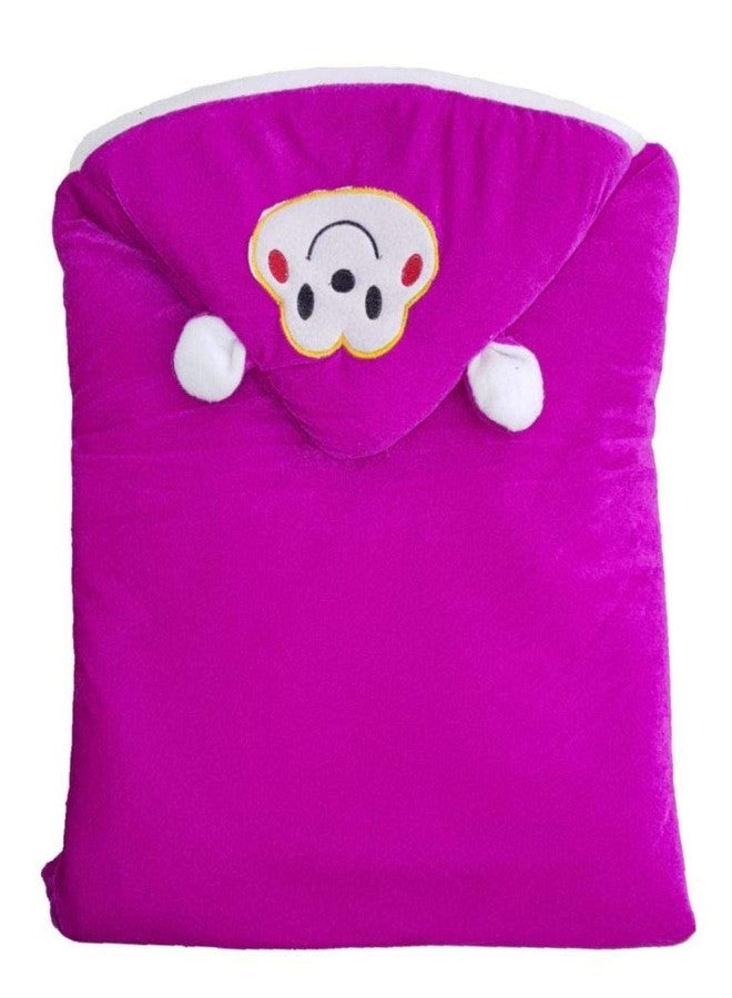 First Kick Baby Blankets New Born Combo Pack of Super Soft Baby Wrapper Durable Polyester Sleeping Bag Cum Baby Blanket for Baby Boys, Baby Girls, Babies (66cm x 66cm, 0-6 Months), Pack of 2 Velvet - Image 4