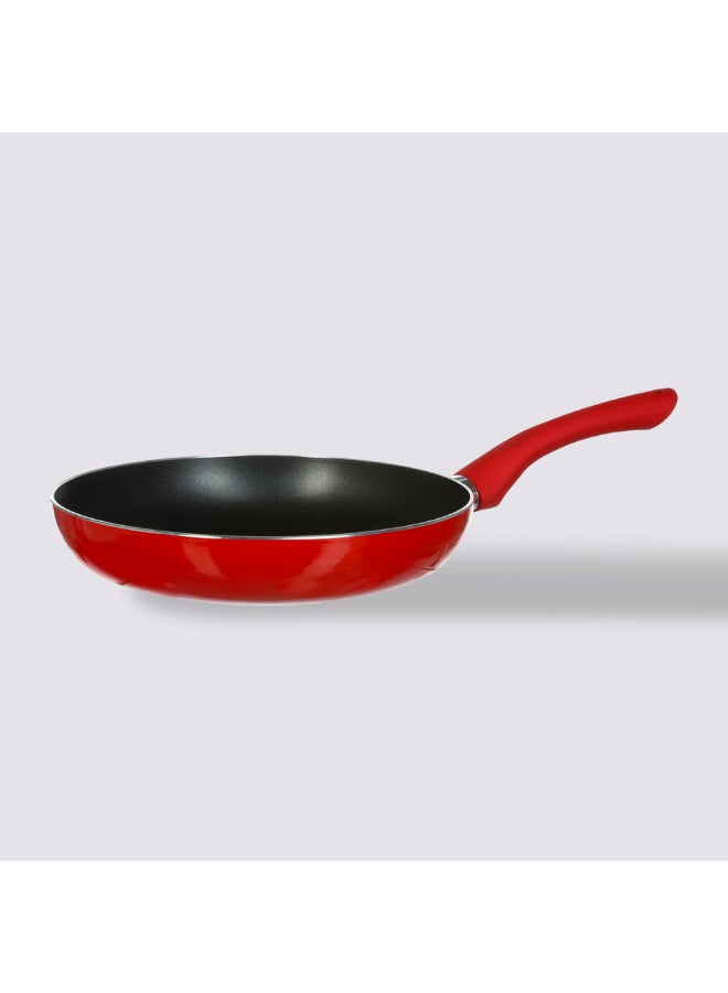 Five Simply Smart Essentielle Aluminum Induction Frying Pan Red and Black 24 cm 128841 - Image 1