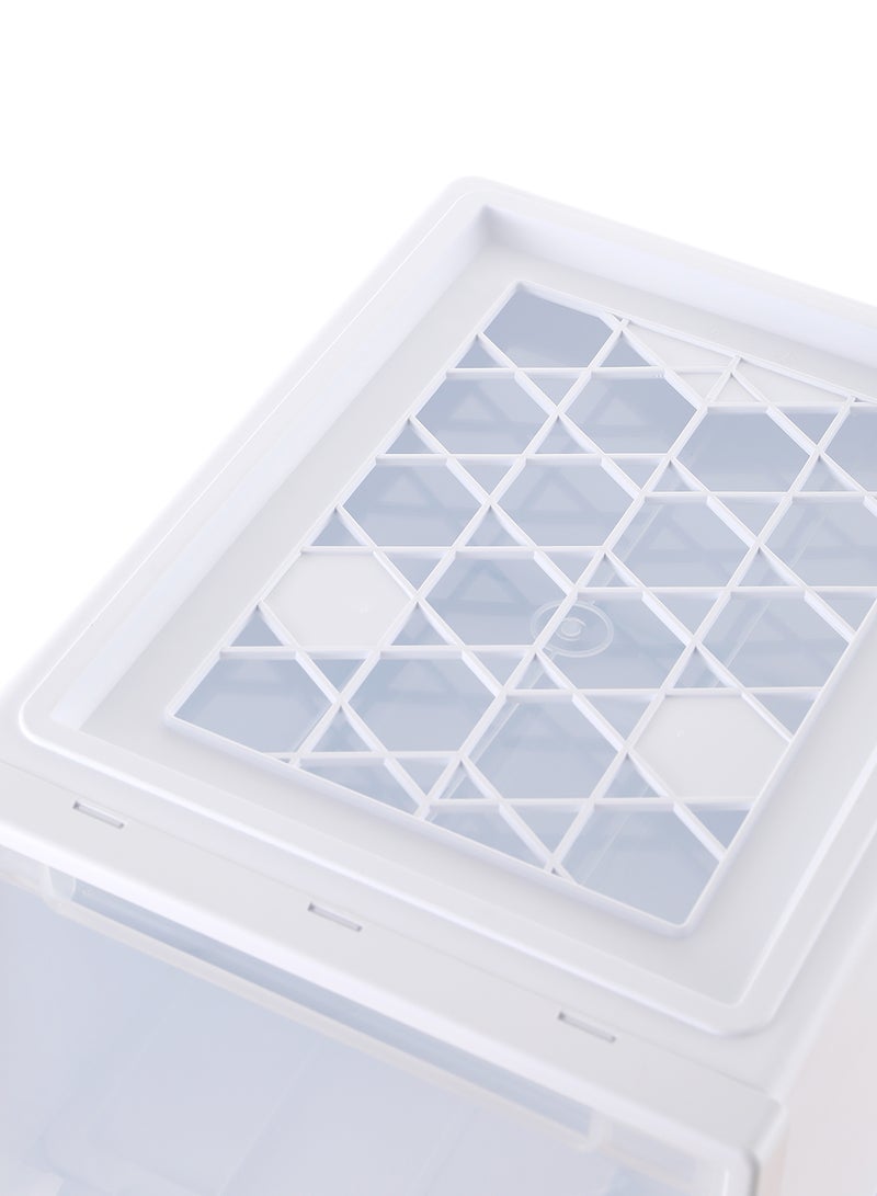 Ollieroo White Plastic Drawer Storage Box – Large PP Organizer with Smooth Pull-Out Drawer for Closet, Desk, and Bedroom Storage, Versatile Container for Clothes, Cosmetics, and Household Essentials, 42 × 32.5 × 25 cm - Image 5