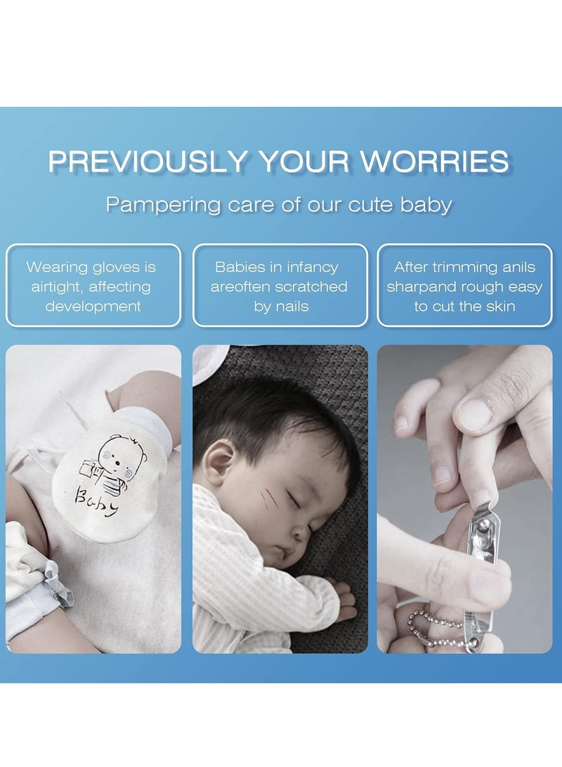 ELTRAZONE Baby Nail Clippers Baby Safe Electric Trimmer Nail File Kit for Newborn Infant Toddler Kids Toes and Fingernails - Care, Polish and Trim - 6 Grinding Heads and LED Light, Blue - Image 4