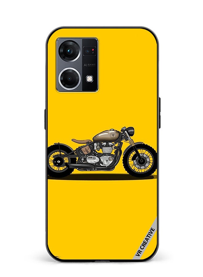 VR CREATIVE Protective Case Cover For Oppo Reno8 4G Bike Design Multicolour - Image 1