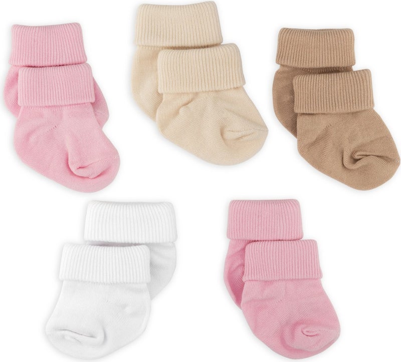 Novibaby 5-Piece Bamboo Newborn Baby Socks I Sweet I 0-6 Months  - Image 5