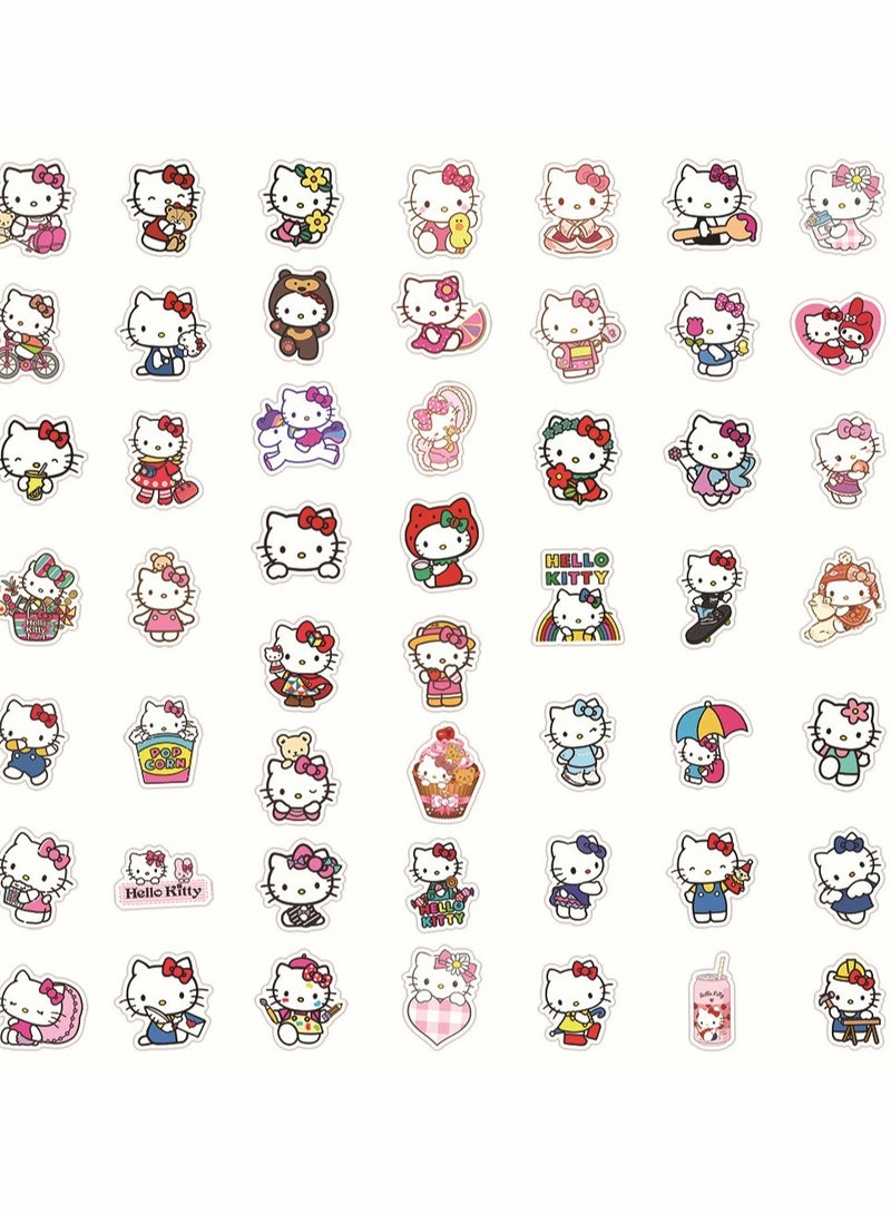50-Piece Hello Kitty Waterproof Stickers - Image 4