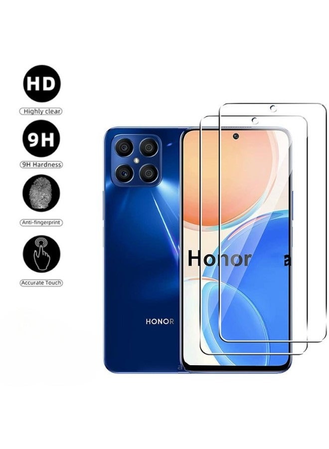 Screen protector for Honor X8, clear tempered glass screen protector, 2 pieces - Image 1