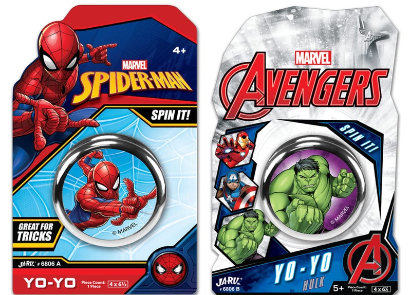 JARU Marvel Avengers Toys YoYo Toy 2 Units Spiderman Hulk Fidget Toy Superheroes Spiderman Hulk Kids Yoyo Beginner String Trick Kids YoYo Game Fidget Toys for Boys SpidHulk68062 - Image 2