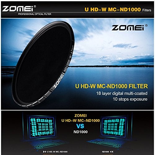 Zomei Circular 82mm Ultra Slim HD ND1000 18 Layer Multi-Coated Optical Schott Glass 10 Stop Neutral Density Lens Filter - Image 5