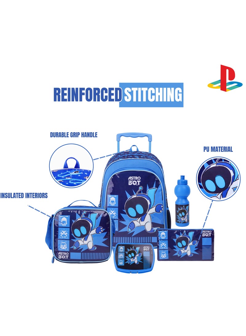 PlayStation Sony Playstation Play 5In1 Trolley Box Set 18" I Trolley I Lunch Bag I Water Bottle I Pencil Case I Lunch Box I Packaging - Image 4
