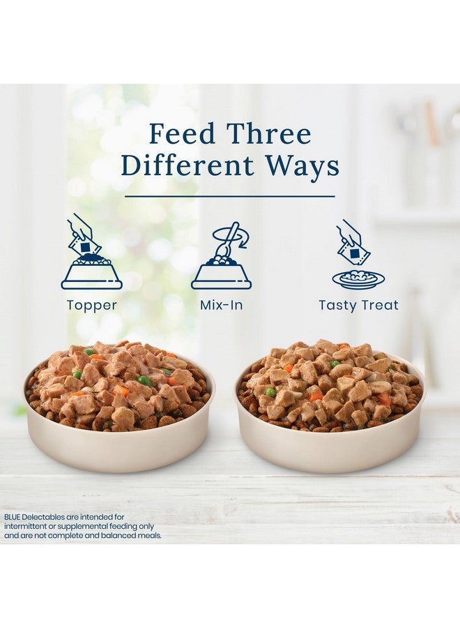 بلو بافلو مجموعة متنوعة من أطعمة الكلاب الرطبة الطبيعية من Delectables، عشاء لحم الضأن والديك الرومي، 3 أونصة (12 عبوة - 6 من كل نكهة) - Image 4