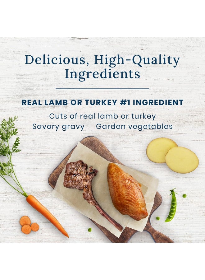 بلو بافلو مجموعة متنوعة من أطعمة الكلاب الرطبة الطبيعية من Delectables، عشاء لحم الضأن والديك الرومي، 3 أونصة (12 عبوة - 6 من كل نكهة) - Image 3