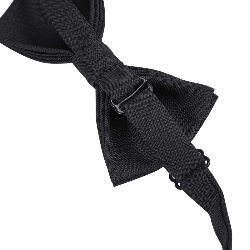 WELROG Classic Pre-Tied Bow Tie for Children & Adults Solid Color Adjustable Bowtie - Image 5