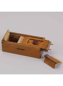 Bits and Pieces Bits and Pieces - Stash Your Cash - Secret Puzzle Box - Camouflage Your Cash Money Holder - Brain Teaser - Wooden Secret Compartment  - Image 1