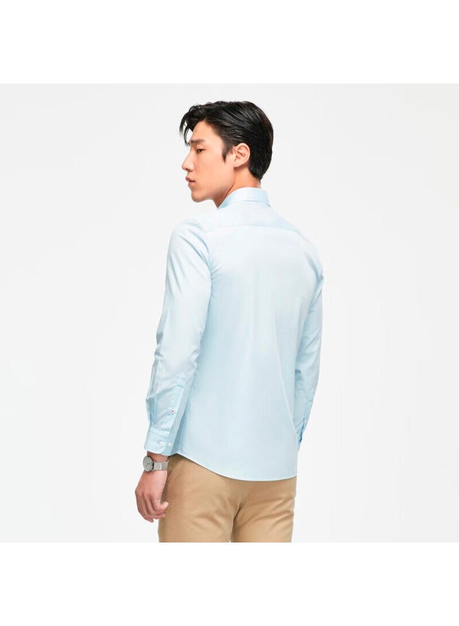 Youngor Men'S Shirt Autumn And Winter Youth Men'S Business Fashion Long Sleeve Shirt Vlbf129814Gfy Lake Blue 44 - Image 4