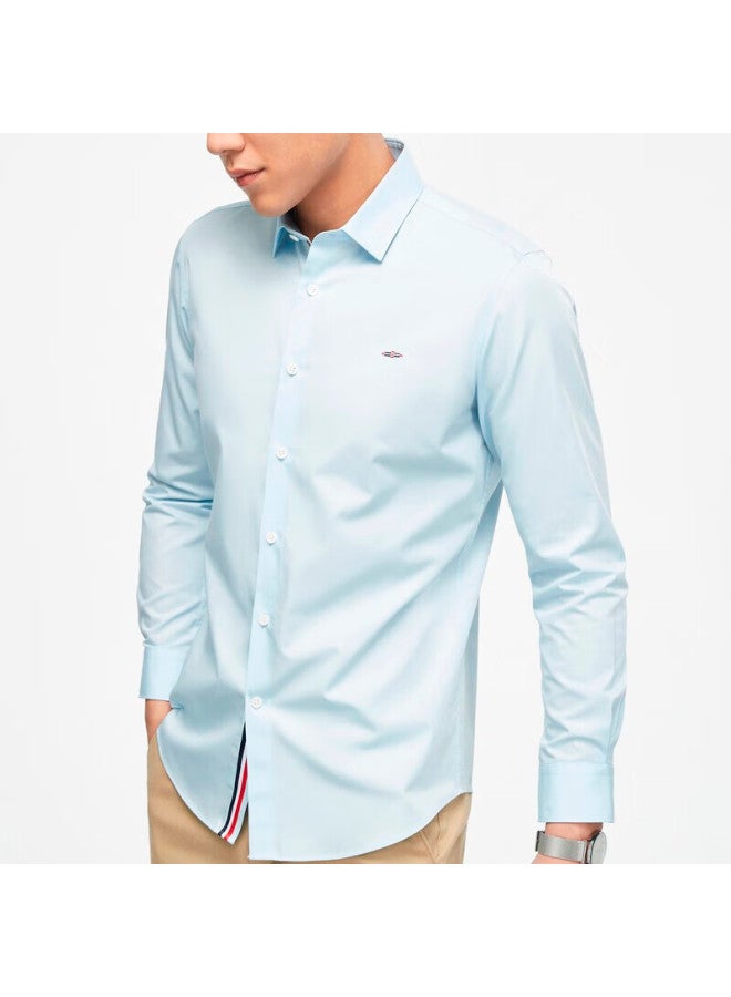 Youngor Men'S Shirt Autumn And Winter Youth Men'S Business Fashion Long Sleeve Shirt Vlbf129814Gfy Lake Blue 44 - Image 3