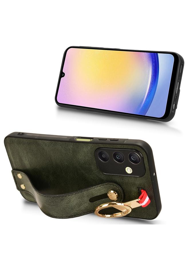 S-TOP Case For Samsung Galaxy A25 5G Wristband Leather Back Phone Case - Image 4