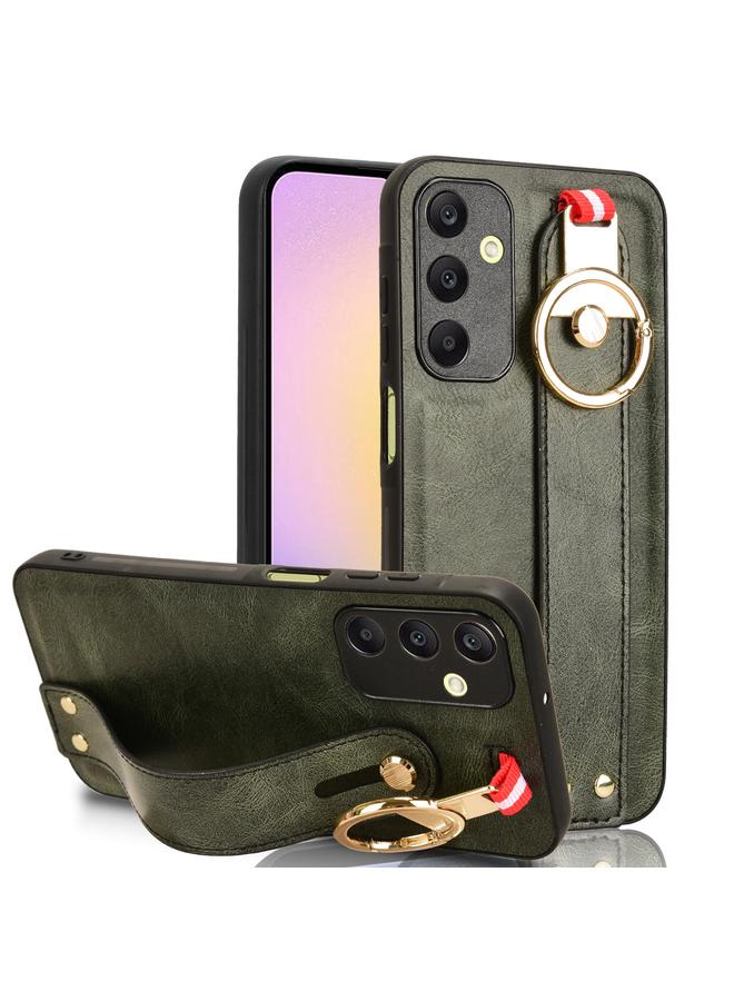 S-TOP Case For Samsung Galaxy A25 5G Wristband Leather Back Phone Case - Image 1