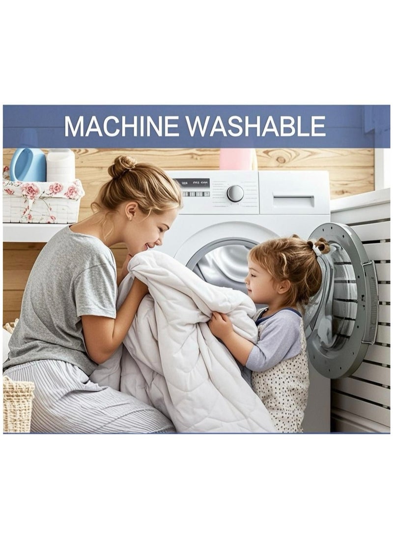 Duoduo home طقم غطاء لحاف ، حجم ملكي ، 6 قطع مع غطاء لحاف 220*240 سم وشيت ملائم و 4 أغطية وسائد - Image 2